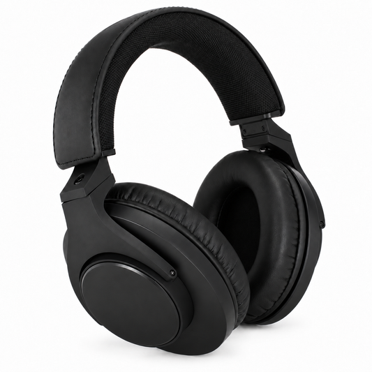 Closed-Back Studio Headphones, 40 mm Drivers, Detachable 3 m Cable, Black